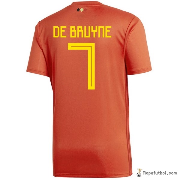 Camiseta Belgica Replica Primera Ropa De Bruyne 2018 Rojo